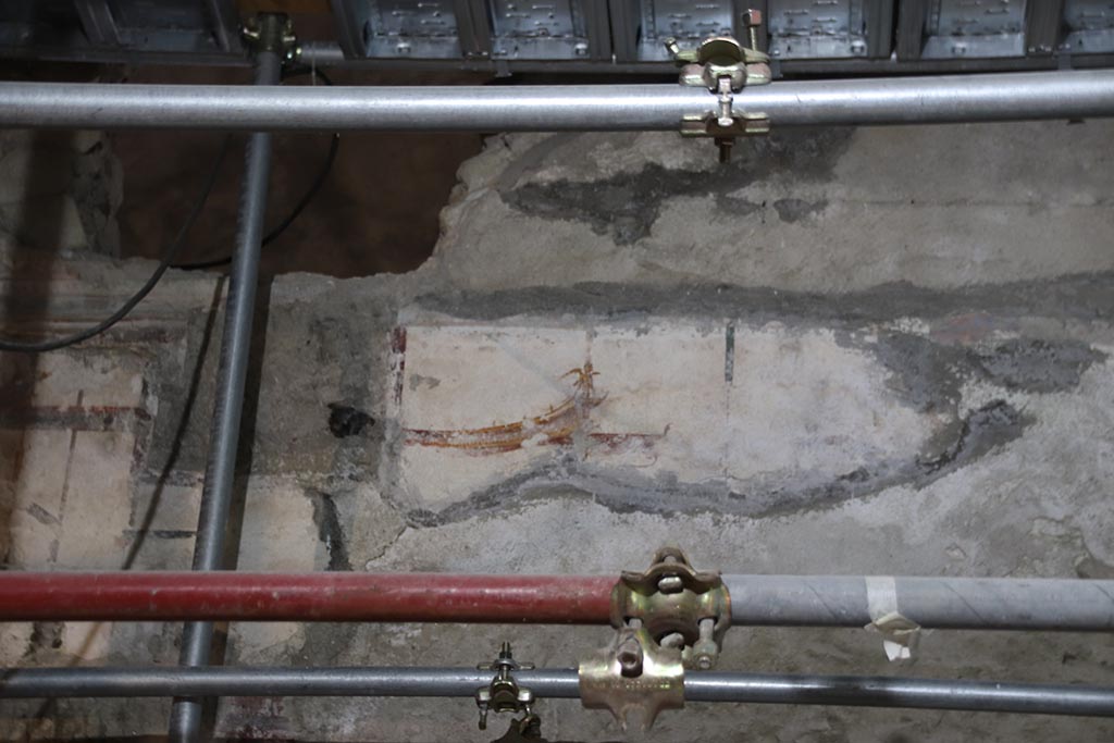 Herculaneum Suburban Baths. October 2025.
Frigidarium, detail of decoration on south wall above doorway into tepidarium. Photo courtesy of Klaus Heese.